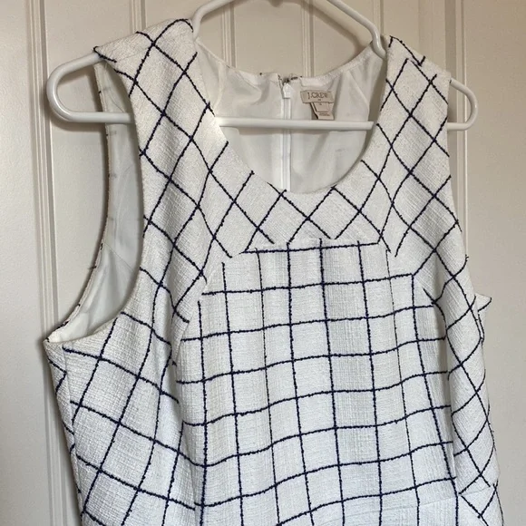 J.Crew white and navy dress - Picture 3 of 6